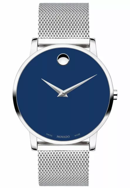 MOVADO Museum Classic 40MM Quartz Blue Dial Men's Watch 0607349