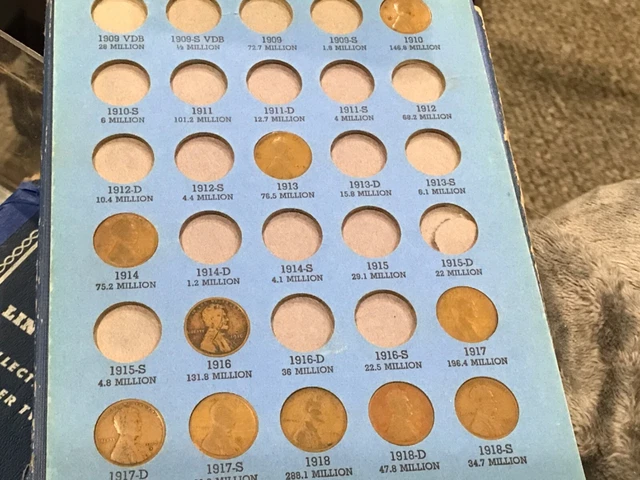1909 To 1940 U.s. Lincoln Head Cent Pennie Collection Number One (57) Coins.