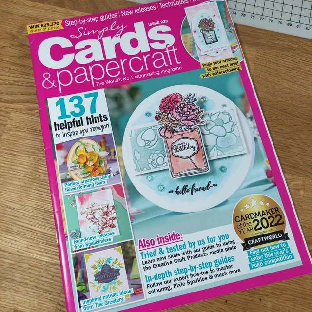 SIMPLY CARDS & Papercraft Issue 228 Magazine Craft Book Card Making £3.69 PicClick UK