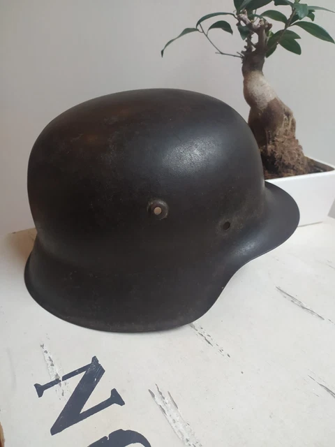 Casque Militaire Allemand M42 WW2 - Objet De Collection Militaire - Occasion