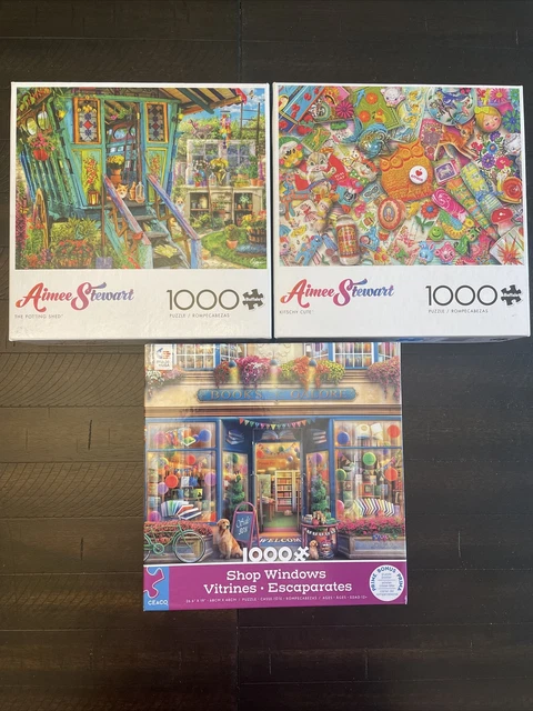 1000 piece jigsaw puzzles lot of 3