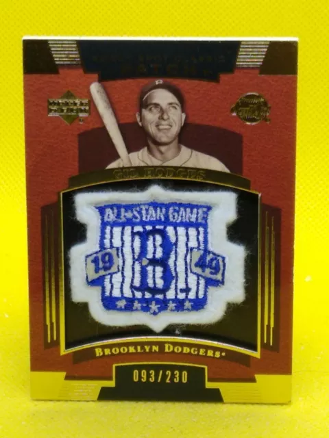 Gil Hodges 2004 UD Sweet Spot Classic PATCH #SSP-GH ***93/230***
