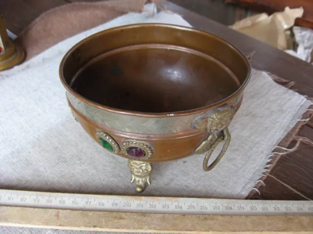 Antique Ritual Tibetan-Buddhist Copper Water Bowl, Ritual Vessel