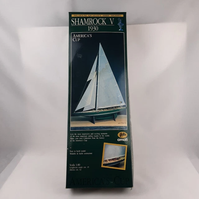 Vintage Shamrock V 1930 America's Cup Ship Model Scala 1:80 Amati