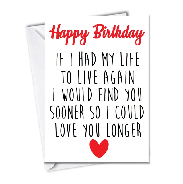 FUNNY BIRTHDAY CARD Boyfriend Husband Girlfriend Wife Partner Fiancé - Foto 12