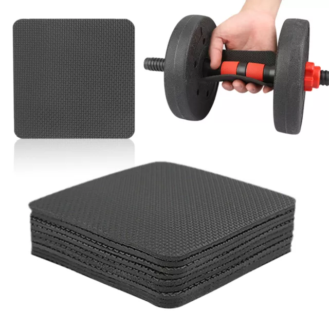 10pcs Women Men Home Gym Bodybuilding For Weight Lifting Black Grip Pad Non Slip