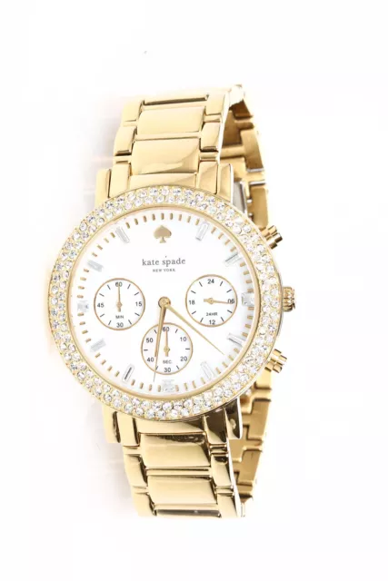 kate spade NY 288386 Women's Gramercy Grand Watch 23k Yellow Gold Ion-Plated