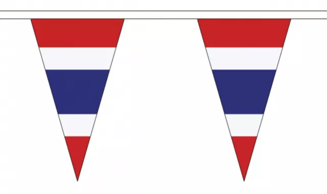 THAILAND FLAG BUNTING TRIANGULAR 20 metres 54 flags