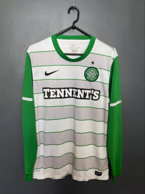 Celtic 2011/2012 Away Football Long Sleeve Nike Shirt Jersey Size M Adult