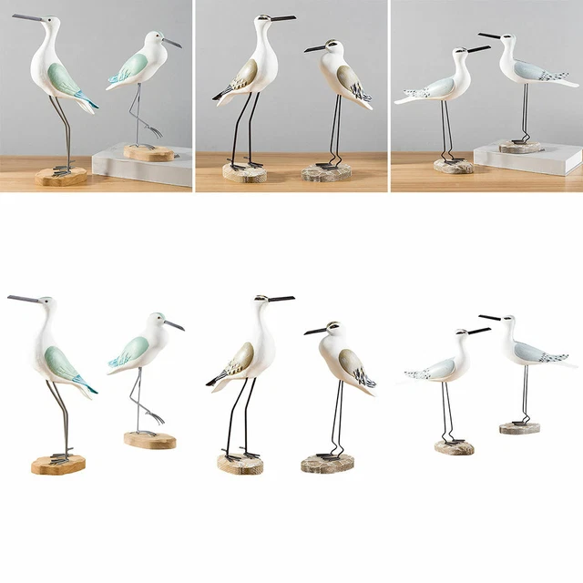 Desktop Möwe Figuren Garten Seevogel Modell Kunst Vogel Statue Dekor Rasen