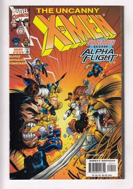 UNCANNY X-MEN #355 (1998-05) Vol 1 MARVEL Bachalo Alpha Flight Sauron HIGH GRADE