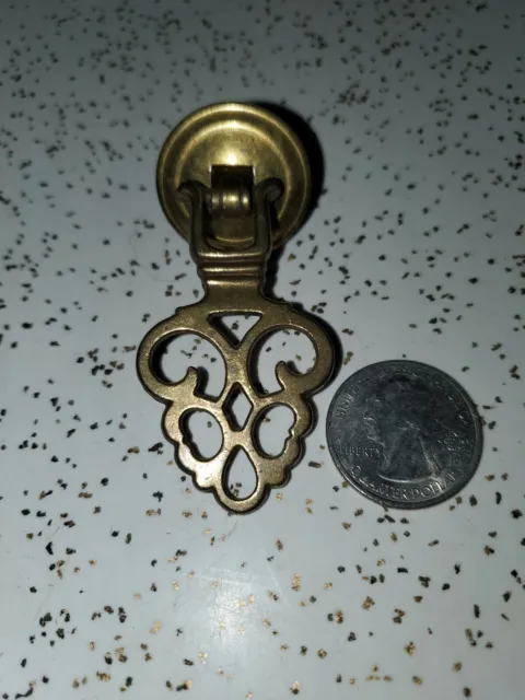 Vintage Brass Ornate Drawer / Door Pull