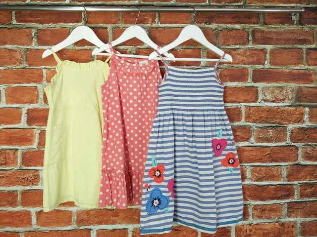 Pacchetto Ragazze Età 4-5 Anni M&S Next Sun Set Abito X3 Vacanze Estive Bambini 110Cm