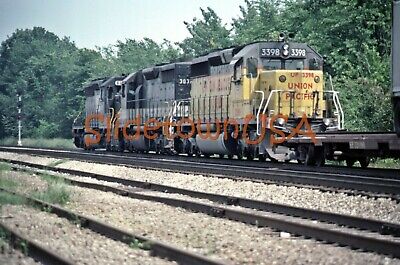 Vtg 1984 Orig Photo Train Slide 3398 UP Union Pacific Engine X2B083