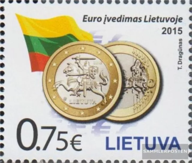 Litauen 1175 (kompl.Ausg.) postfrisch 2015 Einführung Euro