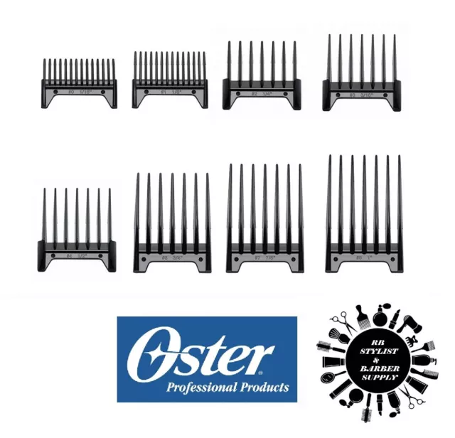 Oster Blade ATTACHMENT GUIDE 8 pc COMB Set-FIT 023,179,616,830,946,956 CLIPPERS