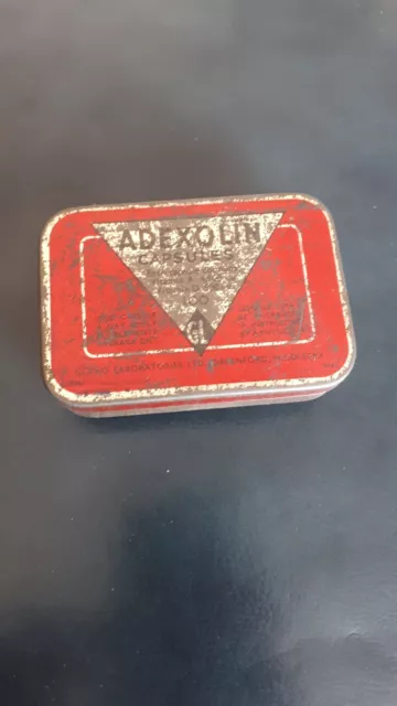 Adexolin Capsules Empty Tin