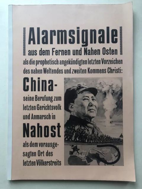 Politische Zeitung --Alarmsignale-- aus dem Fernen und Nahen Osten von 1968