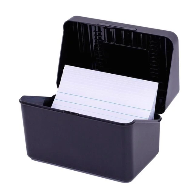 Visitenkartenhalter Aufbewahrungskoffer Bürobedarf Box Desktop Organizer