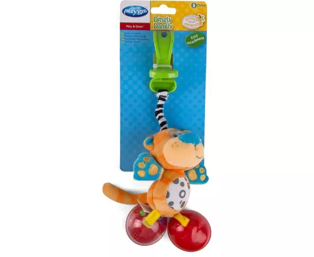 Playgro Dingly Dangly Jungle Journey Bear Rattle Pram Toys Car Seat accessories