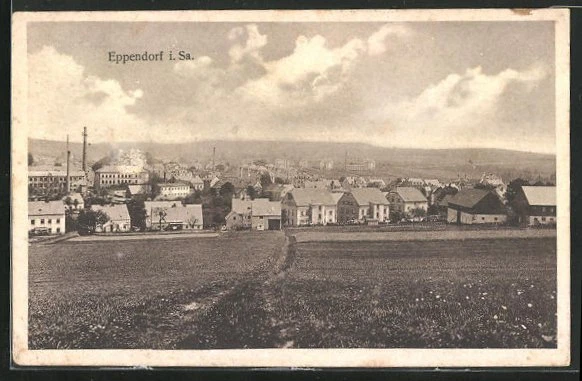 AK Eppendorf i. Sa., Blick auf die Ortschaft 1920