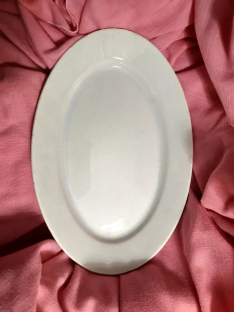 Ironstone Serving Platter, Cook & Hancock, Trenton 1880-1910, Good Shape, Heavy