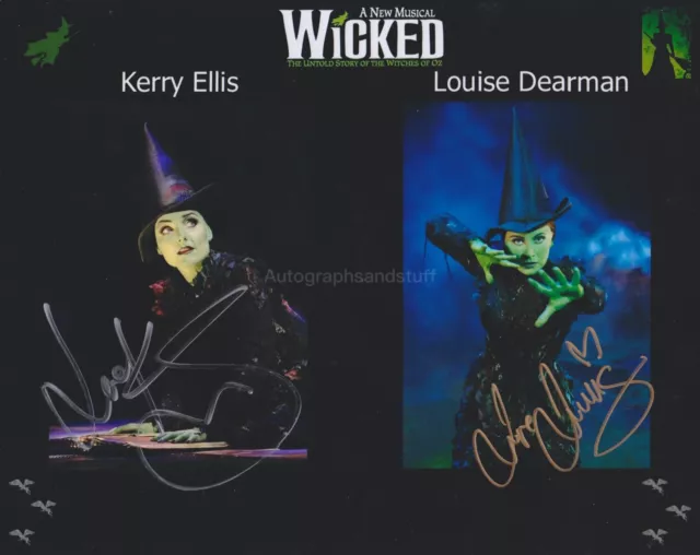 Kerry Ellis & Louise Dearman HAND SIGNED 8x10 Photo Autograph Wicked Musical C