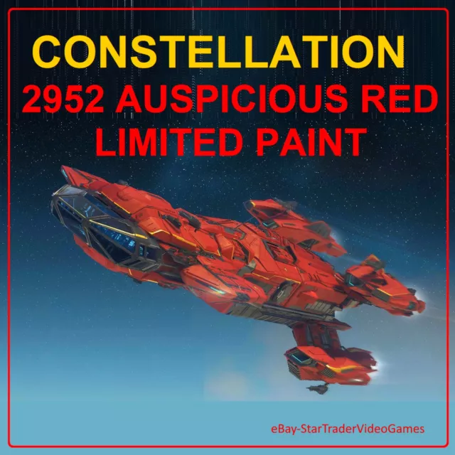 STAR CITIZEN PAINTS - CONSTELLATION - 2952 AUSPICIOUS RED Limited Paint / Skin