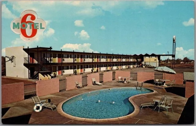 1960s WINSLOW, Arizona Postcard MOTEL 6 at 725 West Third Street Route 66 Unused