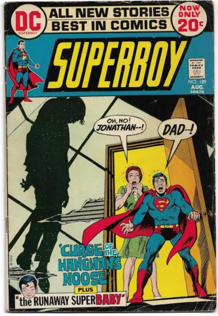 Superboy & Legion Of Super-Heroes#189 Vg/Fn 1972 Dc Bronze Age Comics