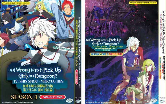 DanMachi / Is It Wrong To Try To Pick Up Girls In A Dungeon? Season 4 Anime  DVD