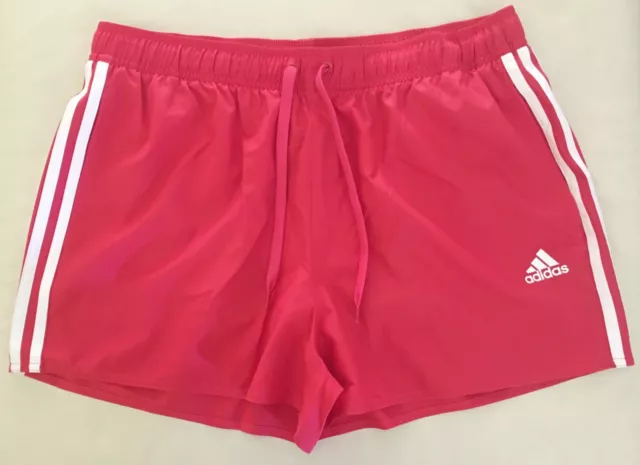 Adidas Herren Badeshorts Badehose Schwimmhose Beach Shorts Rot 8 (L) ; 12(Xxl)