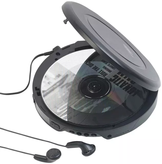 auvisio CD Spieler: Tragbarer CD-Player mit Ohrhörern, Bluetooth und Anti-Sho...