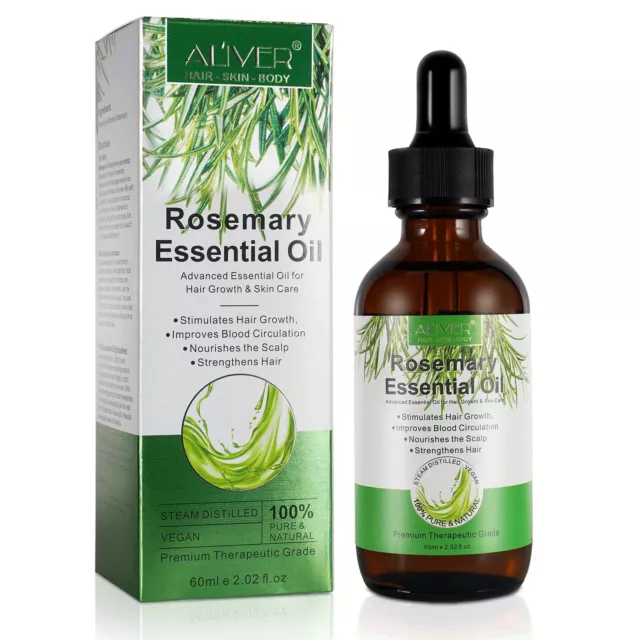 Rosemary Essential Advanced Oil For Hair Growth & Skin Care 100% Pure & Natural.