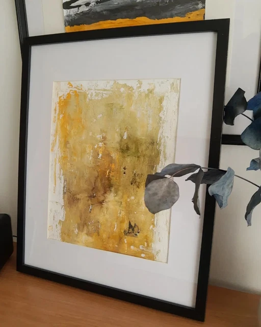 Modern abstract acrylic texture on paper 30cm/42 cm