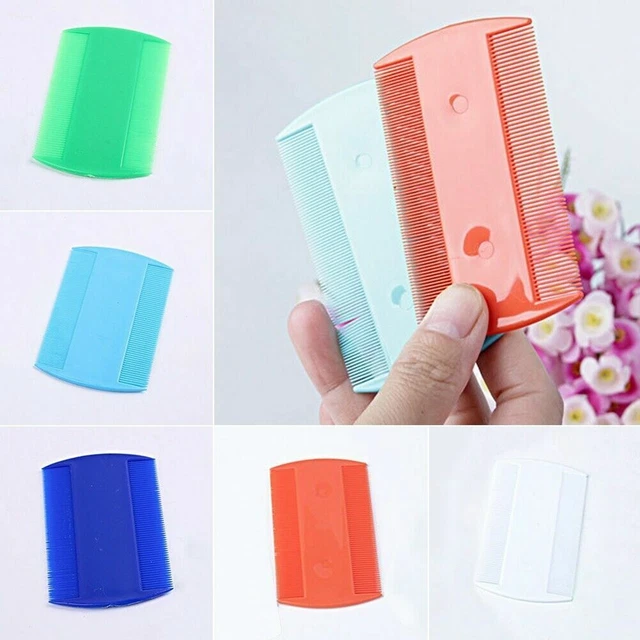 2X Double Sided Nit Combs Head Lice Detection pet dog cat flea peine para piojos