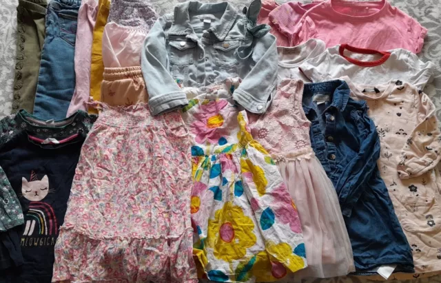 Girls Spring Summer Clothes Bundle Age 2-3 - Next Primark Tu M&S etc