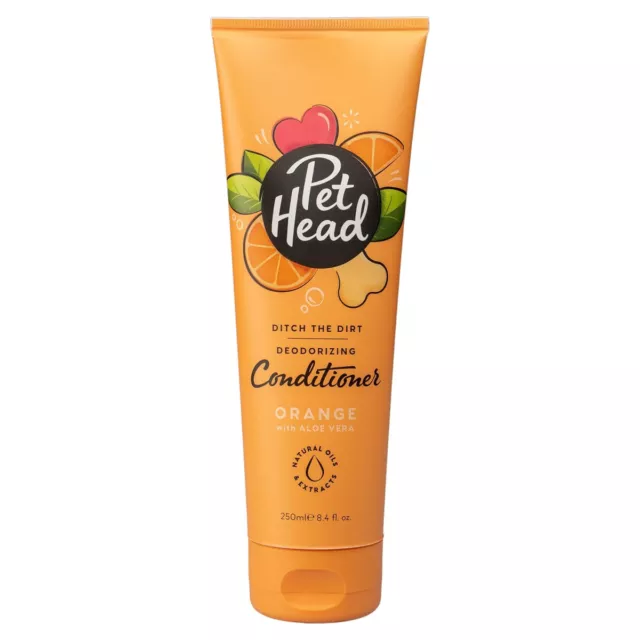 Pet Head Acondicionador" Ditch El Dirt" Naranja 250ML, Nuevo