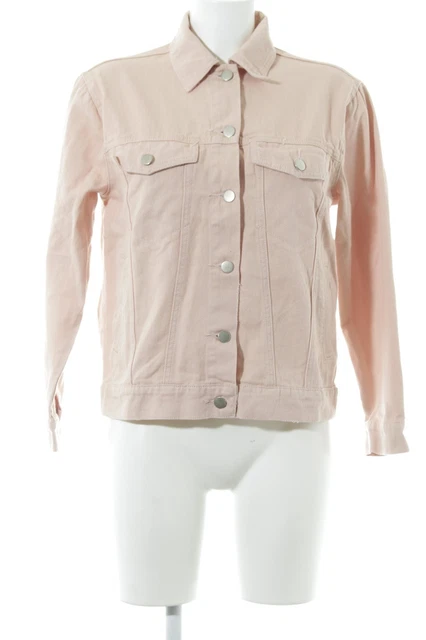 BOOHOO Giacca denim Donna Taglia IT 38 rosa pallido stile casual