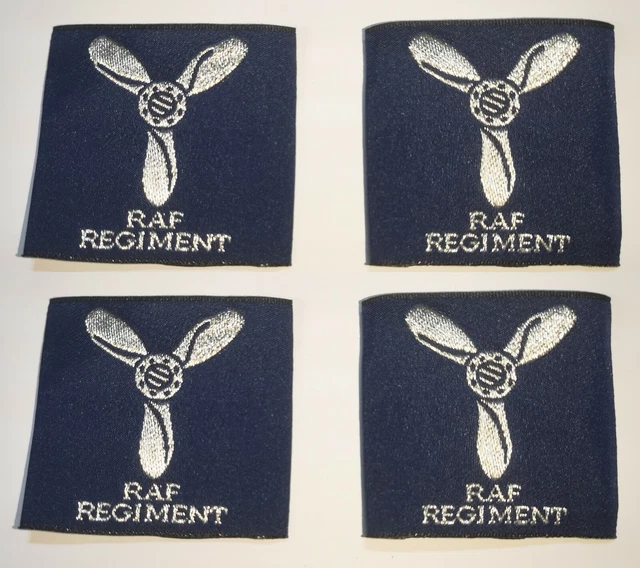 GENUINE BRITISH RAF Regiment Issue Senior Aircraftman Rank Slides X 2 ...