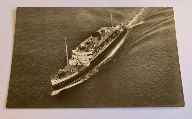 M. V. Cambria RP Postcard British Railways Ship at Sea Unused 1950's Photochrom