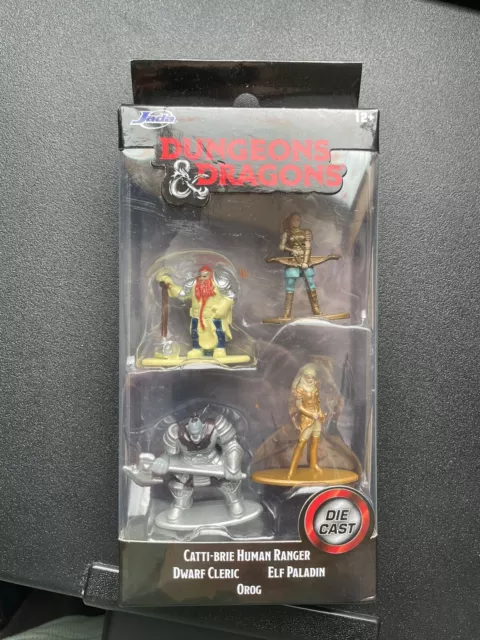 NEW JADA DUNGEONS & Dragons Die Cast Miniatures 4 Figures Set - NEW 