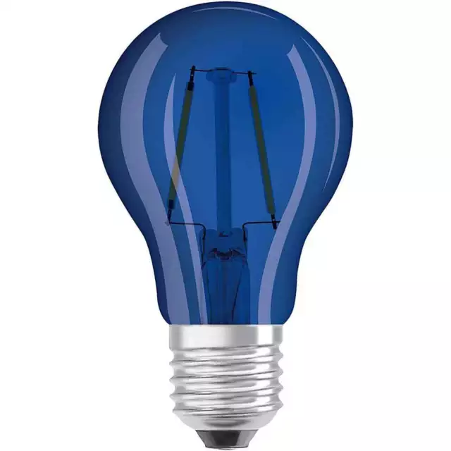Osram LED Filament Leuchtmittel Classic A Decor Birne 1,6W E27 136lm 9000K Blau