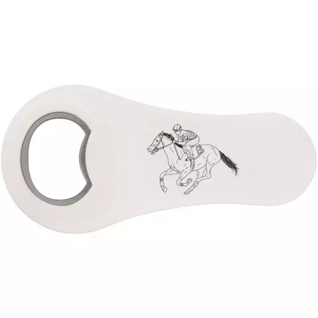 'Race Horse & Jockey' Bottle Opener Fridge Magnet (BO00041722)