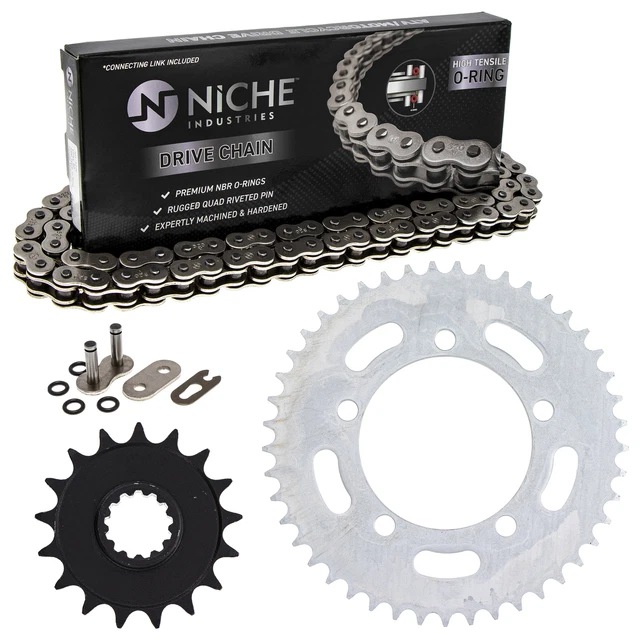 Pignone Catena Set per BMW S1000RR 17/45 Dente 520 o-Ring Anteriore Retro Combo