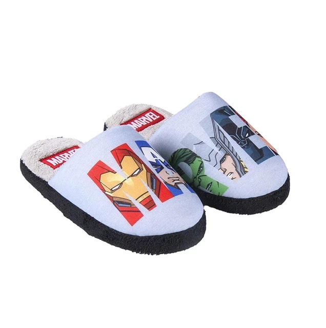 Marvel Pantofole Avengers Tg 32-33 Bambini Antiscivolo Iron Man Captain America