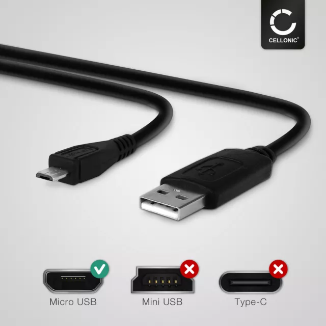 USB Kabel für Garmin Edge Explore 1000 nüvi 2240 Ladekabel 1A schwarz 3