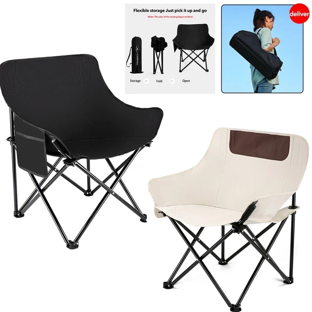 Foldable Camping Chair Outdoor Hiking Fishing Picnic Travel Seat Lightweight