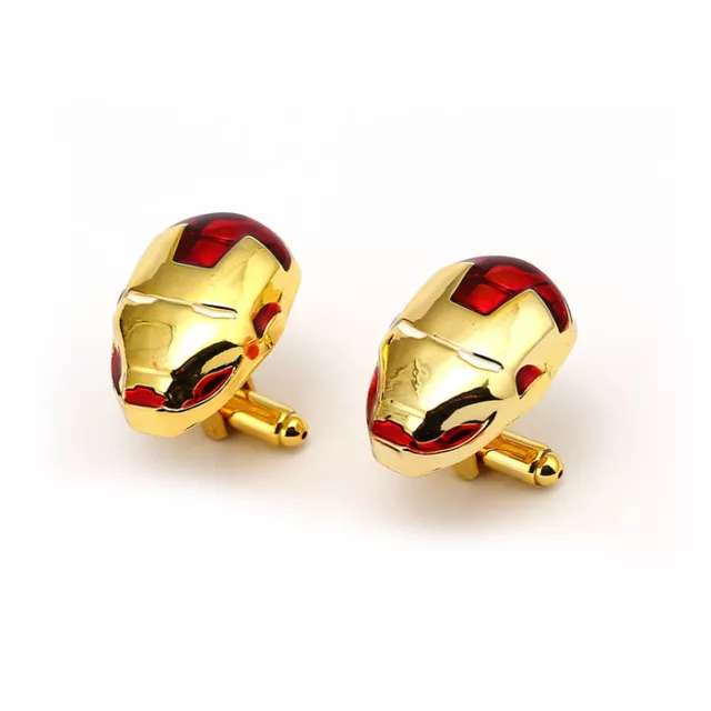 Marvel Comics IRON MAN Goldtone CUFFLINKS