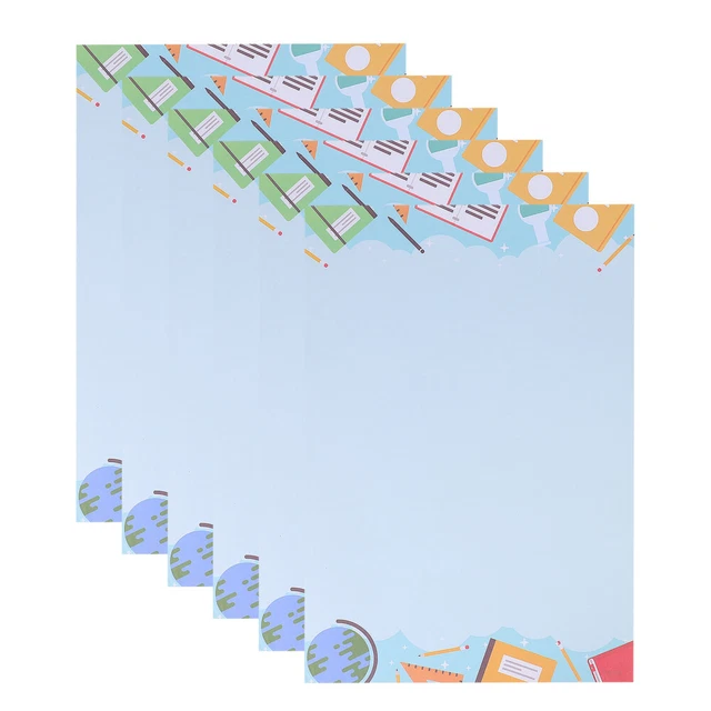 50 Pcs Briefpapier Briefkopf Kindergarten Schreibwaren Hochzeit